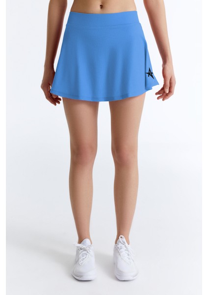 ED7747-18 Serena Dry-Touch Kadın Tenis Eteği Mavi ( Tenis , Golf , Pickleball , Dans ) modelleri