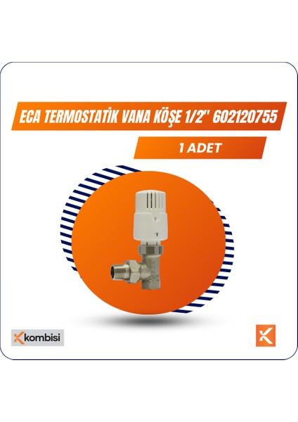 1/2" Termostatik Köşe Vana Eca