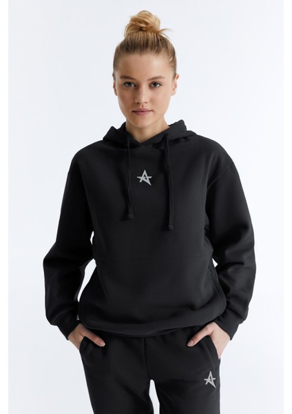 ED7749-09 Star Sporcu Sweatshırt Siyah modelleri