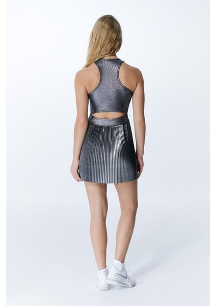 Ed 2364-03 Osaka Genç ve Kadın Elbise Gümüş Metalik (Kokteyl , Gece , Günlük , Dans) indirimleri