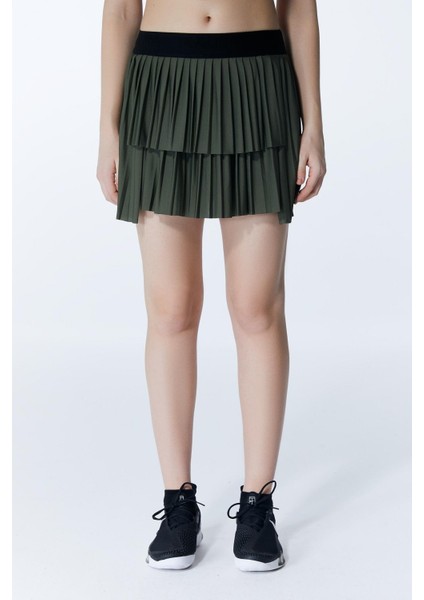 Ed 2303-05 Ada Dry-Touch Spor Etek Şortlu Defne Yeşili (Tenis, Golf, Pickleball, Dans) modelleri