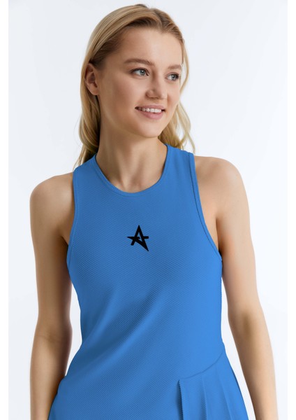 ED202301-13 Sonia Dry-Touch Kadın Tenis Elbisesi Mavi (Tenis , Golf , Pickleball , Dans ) modelleri