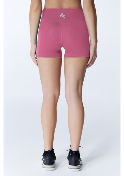 ED2308-12 Çağla Dry-Touch Yüksek Bel Kısa Tayt Gül Kurusu fırsatları