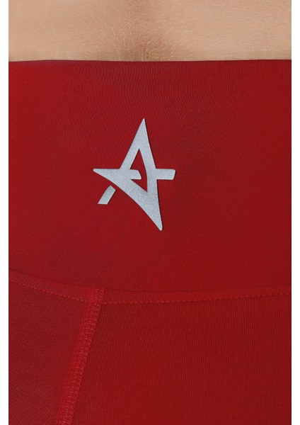 ED2308-14 Çağla Dry-Touch Yüksek Bel Kısa Tayt Kırmızı indirimleri