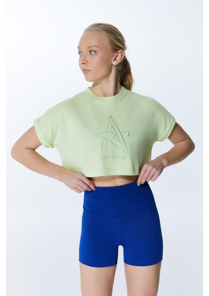 ED2308-03 Çağla Dry-Touch Yüksek Belli Kadın Şortu Royal