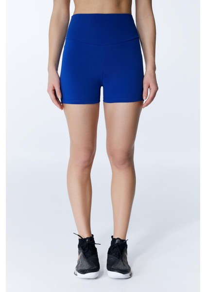 ED2308-03 Çağla Dry-Touch Yüksek Belli Kadın Şortu Royal fırsatları
