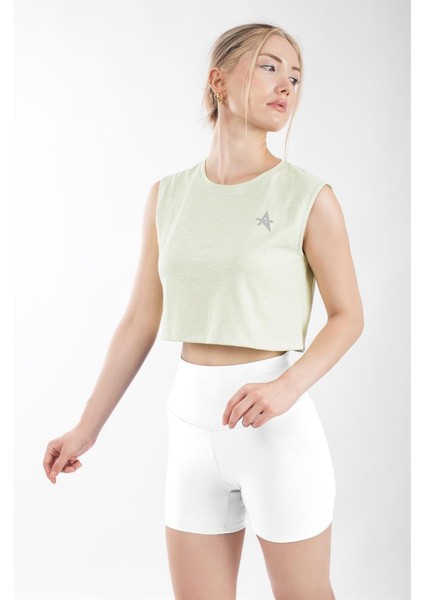 ED2308-01 Çağla Dry-Touch Yüksel Bel Kısa Tayt Beyaz fiyatları