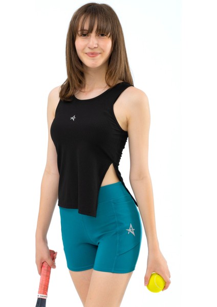 Ed 7785-10 Kısa Sporcu Tayt Petrol