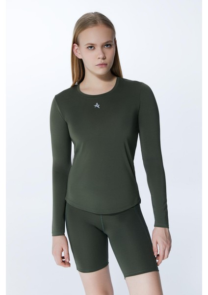 Ed 2334-02 Biker Sporcu Tayt Haki