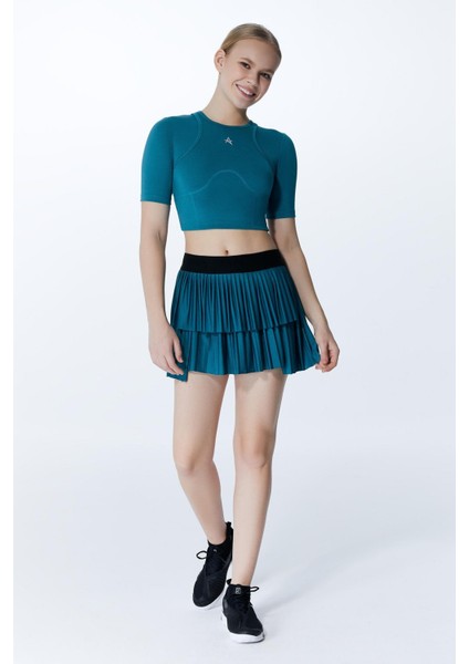 Ed 2303-04 Ada Dry-Touch Spor Etek Şortlu Petrol (Tenis, Golf, Pickleball, Dans) fiyatları