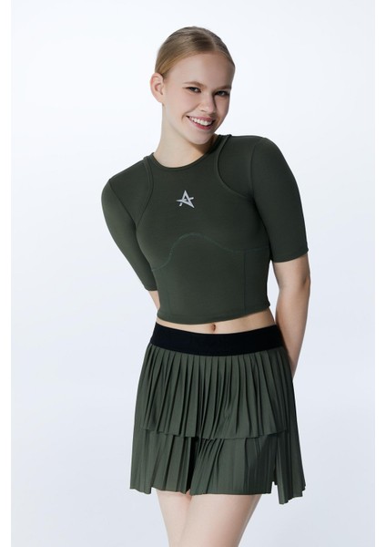 Ed 2303-05 Ada Dry-Touch Spor Etek Şortlu Defne Yeşili (Tenis, Golf, Pickleball, Dans) fiyatları