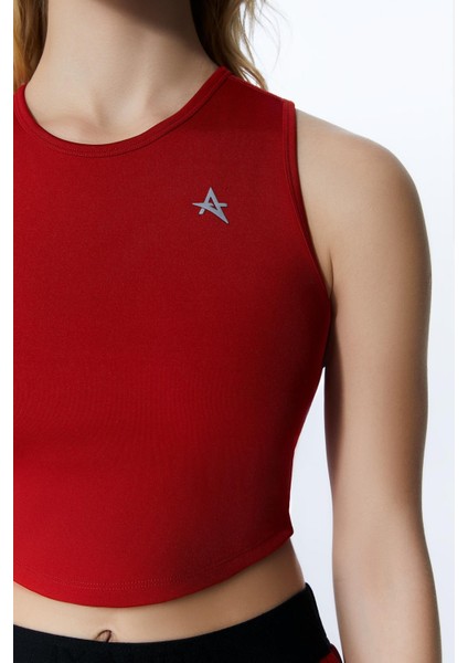 Ed 2343-01 Barty Dry-Touch Crop Kolsuz Kadın Üstü Kırmızı fırsatları