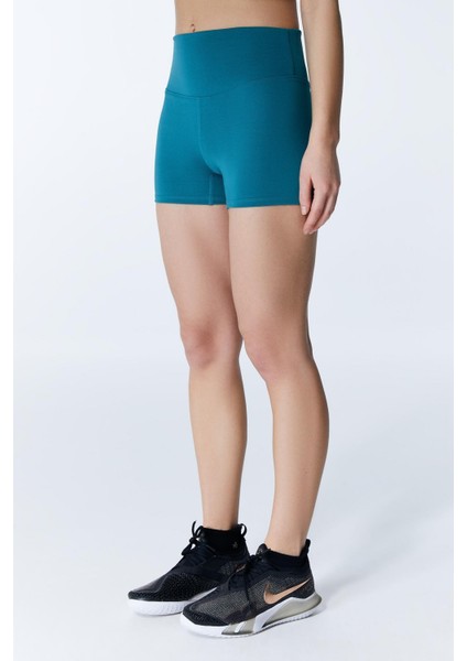 Ed 2308-02 Çağla Dry-Touch Yüksek Bel Kısa Tayt Petrol fırsatları