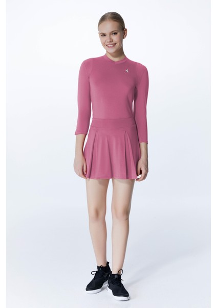 ED7755-11 Elena Dry-Touch V-Yaka Uzun Kollu Kadın Tenis , Koşu Üstü Gül Kurusu fiyatları