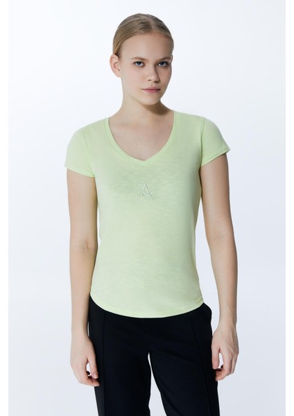 Ed 2314-01 Maria Tişört Lime