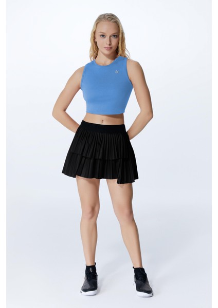 Ed 2343-08 Barty Dry-Touch Crop Kolsuz Kadın Üstü Mavi modelleri