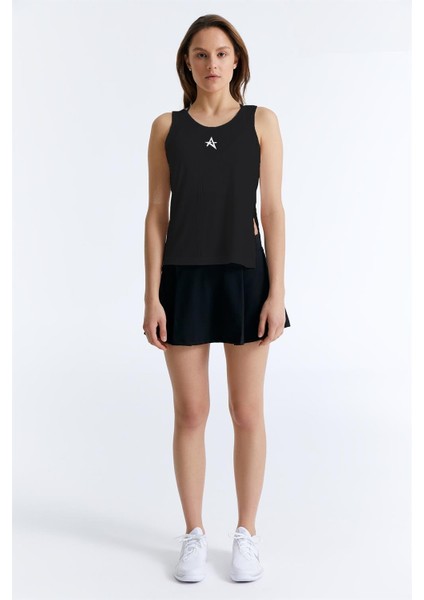 ED7741-06 Camilia Dry-Touch Askılı Kadın Tenis Atleti Siyah , Padel , Koşu , Fitness