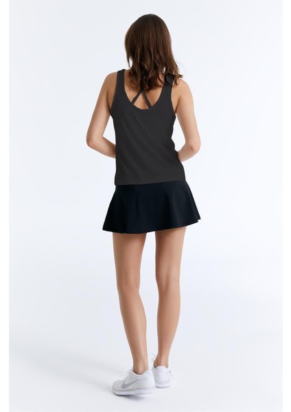 ED7741-06 Camilia Dry-Touch Askılı Kadın Tenis Atleti Siyah , Padel , Koşu , Fitness modelleri