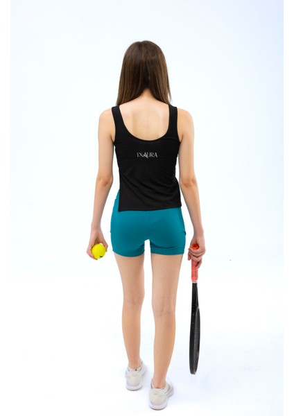 ED7741-07 Camılıa Genç ve Kız Çocuk Askılı Sporcu Üst Siyah indirimleri