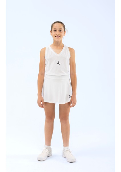 Ed 2313-04 Helen-Beyaz-Dry -Çocuk Kolsuz Spor Üst Top fırsatları