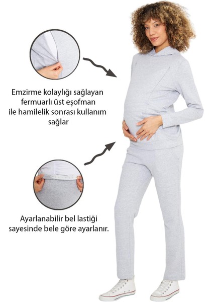 - MYRA8700 - Hamile ve Emzirme Eşofman Takımı
