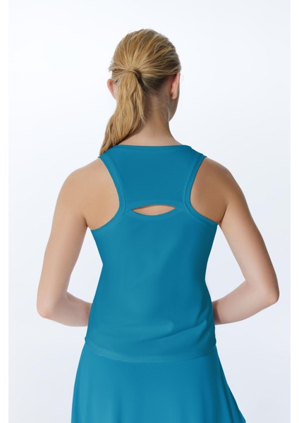 Ed 2313-09 Helen Dry-Touch Sporcu Kadın Üst Petrol , Tenis , Koşu , Pilates , Yoga , Fitness modelleri