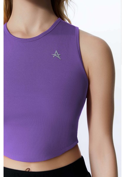 Ed 2343-05 Barty Dry-Touch Crop Kolsuz Kadın Üstü Mor fırsatları