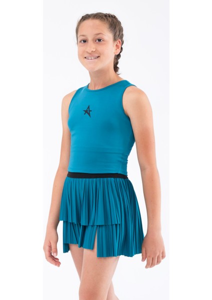 Ed 2303-08 Ada Dry-Touch Spor Etek Şortlu Petrol Kız Çocuk ( Tenis , Golf , Pickleball , Dans) fiyatları