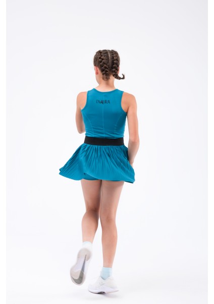 Ed 2303-08 Ada Dry-Touch Spor Etek Şortlu Petrol Kız Çocuk ( Tenis , Golf , Pickleball , Dans) indirimleri