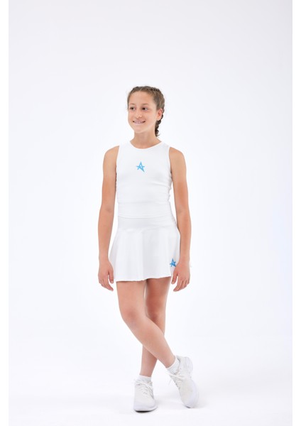 Ed 2343-11 Barty Dry-Touch Crop Kolsuz Kız Çocuk Üstü Beyaz modelleri