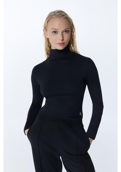 Ed 2328-01 Kim Turtleneck Soft Touch Body Siyah