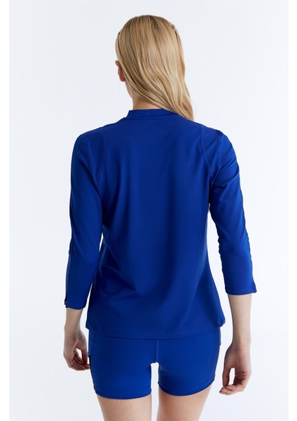 ED7755-05 Elena Dry-Touch V-Yaka Uzun Kollu Kadın Tenis , Koşu Üstü , Royal fırsatları