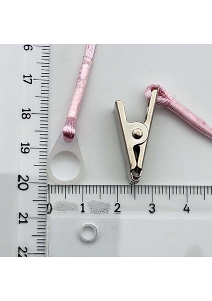 Tek Halkalı Pembe Orta Boy Ipli Tutaç, Kulaklık Tutamacı, Işitme Cihazı Ipli Tutacağı, Yesmed - fırsatları