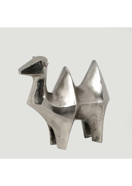 Metal Silver Camel 13*30*25 cm