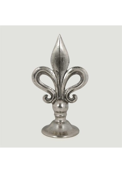 Metal Silver Küçük Alem 15*15*40 cm