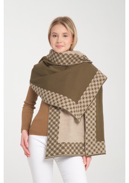 Halkalı Desenli Omuz Şalı, Çift Yönlü Kulanıma Uygun Şık Rahat Omuz Şalı, Triko Omuz Şalı, Omuz Şalı fırsatları