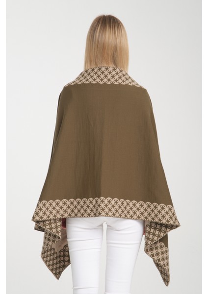 Halkalı Desenli Omuz Şalı, Çift Yönlü Kulanıma Uygun Şık Rahat Omuz Şalı, Triko Omuz Şalı, Omuz Şalı indirimleri