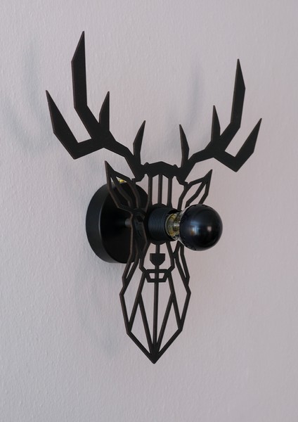 "asil Antler" 2m Anahtarlı Dekoratif Desenli Gölge Aplik fırsatları