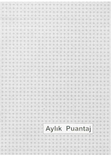 Aylık Puantaj Defteri Cep Tipi