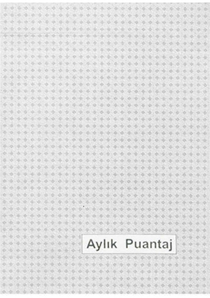 Aylık Puantaj Defteri Cep Tipi