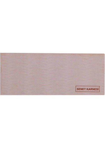 Senet Karnesi Defter Tipi 50'li