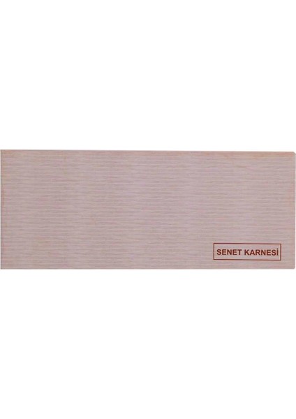 Senet Karnesi Defter Tipi 50'li