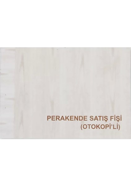 Perakende Şatış Fişi