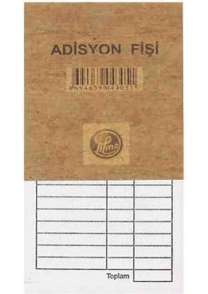 Adisyon Fişi 8X15 cm 100 Yaprak fiyatları