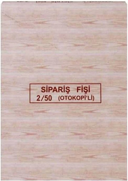 Otokopili Sipariş Fişi 2-50 3 Nüsha