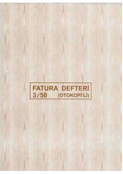 Otokopili Fatura Defteri 3-50 3 Nüsha
