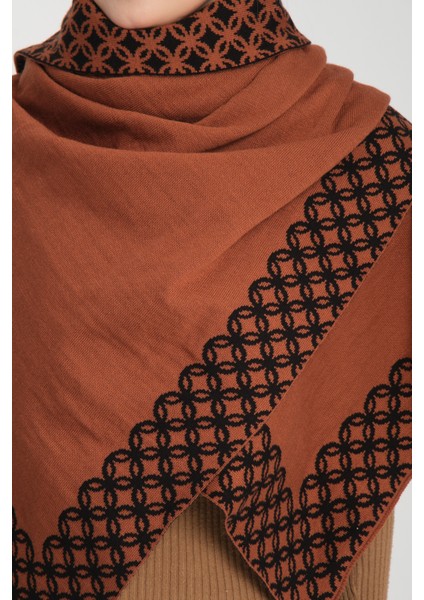 Halkalı Desenli Omuz Şalı, Çift Yönlü Kulanıma Uygun Şık Rahat Omuz Şalı, Triko Omuz Şalı, Omuz Şalı indirimleri