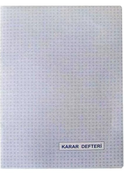 Karar Defteri Karton Kapak Numaralı 40 Yaprak
