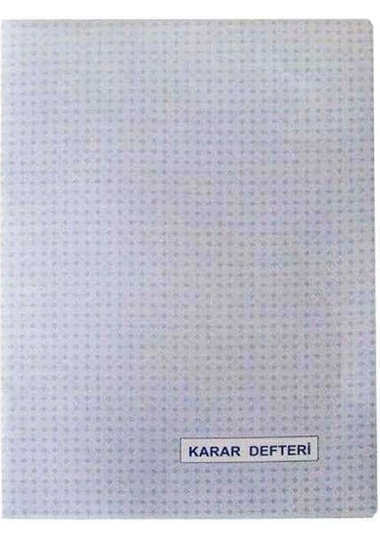 Karar Defteri Karton Kapak Numaralı 40 Yaprak