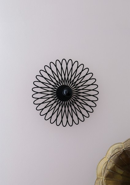 "çiçek Spiral" 2m Anahtarlı Dekoratif Desenli Gölge Aplik